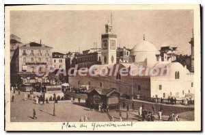 Postcard Old Algiers government square