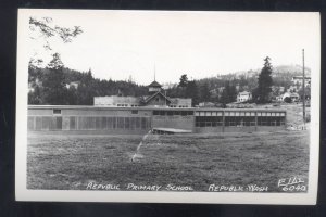 RPPC REPUBLIC WASHINGTON PRIMARY SCHOOL ELLS 6040 REAL PHOTO POSTCARD