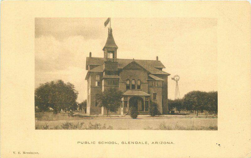 Glendale Arizona Postcard Public Schools Messinger 3821