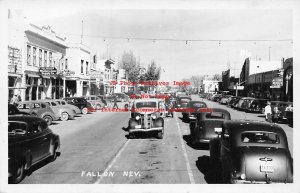 NV, Fallon, Nevada, RPPC, Street Scene, Commercial Area, Photo