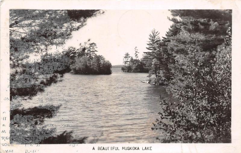 A67/ Bracebridge Ontario Muskoka Lake Canada Postcard Real Photo RPPC 1950