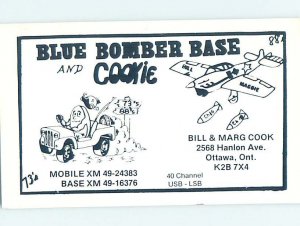 Pre-1980 RADIO CARD - CB HAM OR QSL Ottawa Ontario ON AH1523