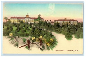 1911 Hand Colored The Carolina Pinehurst North Carolina NC Antique Postcard