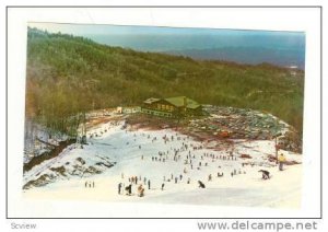 Skiers on the Slopes of Mount Harrison, Ski Lodge in Background, Gatlinburg, ...