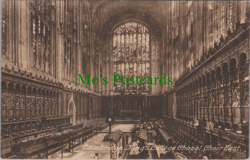Cambridgeshire Postcard - Cambridge, King's College Chapel, Choir East  DC1186