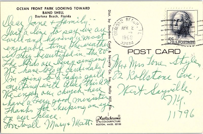 Chrome BEACH SCENE Daytona Beach Florida FL AH8353