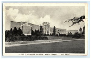 Boyden High School Salisbury NC North Carolina Postcard (CL11)