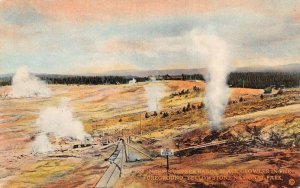 Yellowstone National Park Norris Geyser Basin Vintage Postcard AA110811