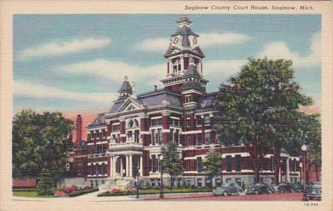 Michigan Saginaw County Court House Curteich