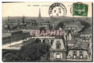 Postcard Old Paris Panorama