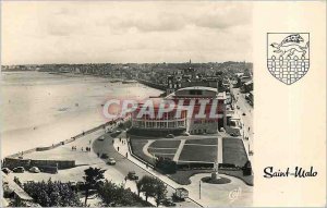 Postcard Moderne Saint Malo The Esplanade Saint Vincent Furrow