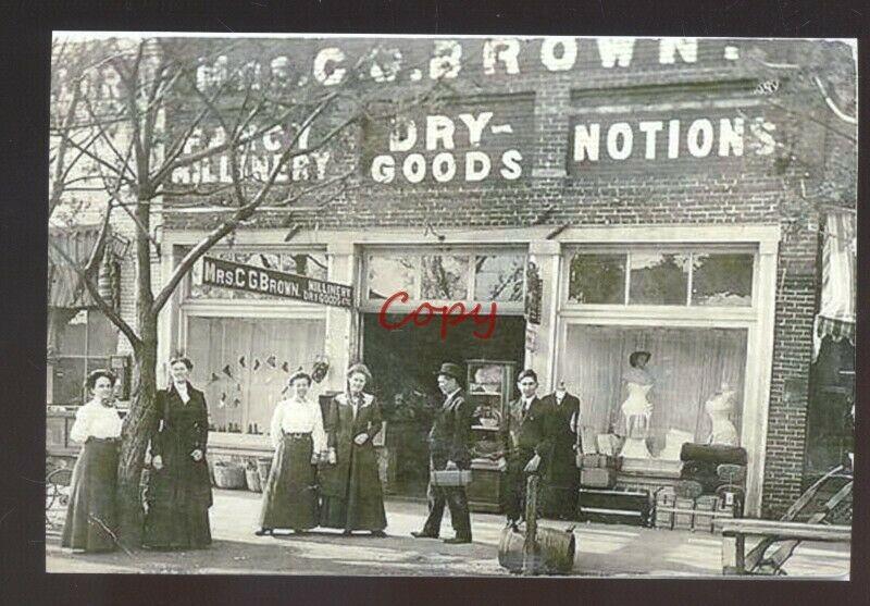 REAL PHOTO EASTMAN GEORGIA BROWN GENERAL STORE DOWNTOWN POSTARD COPY