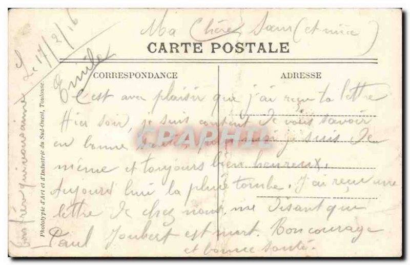 Toulouse - Commemorative Monument Fighters - Old Postcard