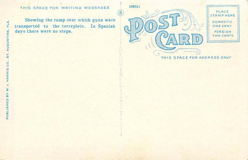 FL - St Augustine. Fort Marion. Arch and Stairway