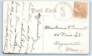 USS WASHINGTON US NAVAL SHIP (Armored Cruiser)  c1907 E Muller Postcard