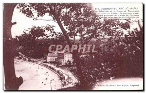 Old Postcard Perros Guirec Vue Generale de la Plage Trestraou