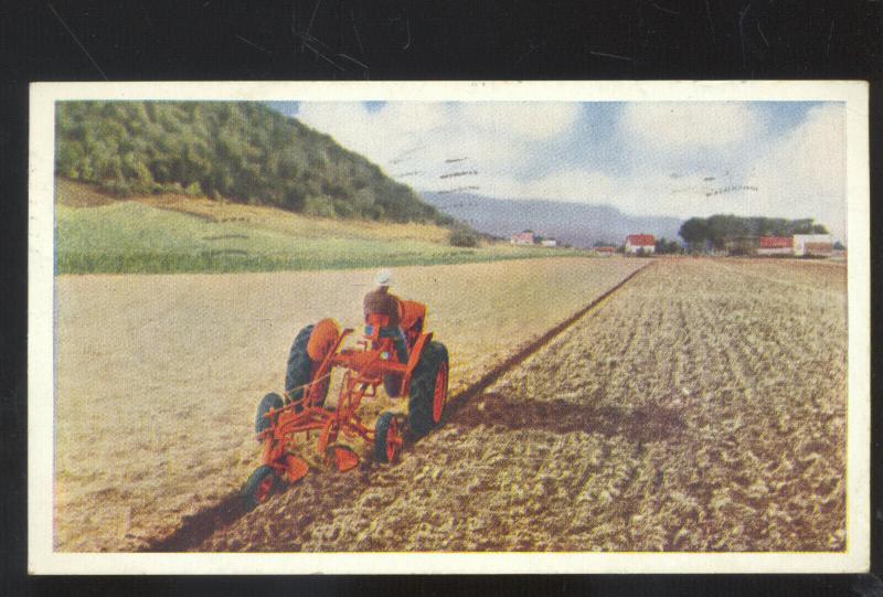 ALLIS CHALMERS VINTAGE ADVERTISING POSTCARD TRACTOR FARMING SEDALIA MISSOURI