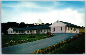 Vtg Harrisburg Pennsylvania PA Cloverleaf Motel 1950s View Chrome Postcard