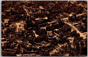 Wuerzburg From The Air Germany Residences & City Buildings Postcard