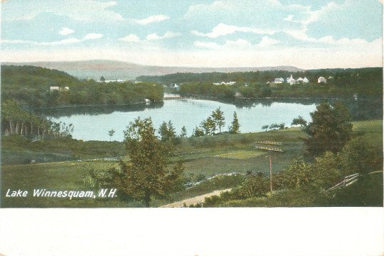 Lake Winnesquam, New Hampshire  Undivided Back  Postcard Unused
