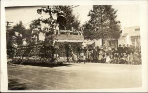 Pasadena Rose Bowl Parade Float c1915 Real Photo Postcard
