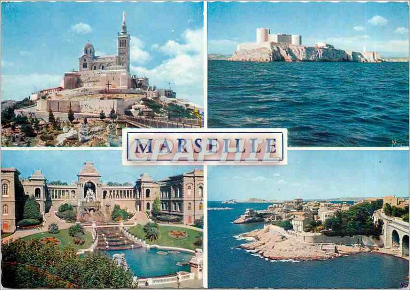 Modern Postcard Marseille