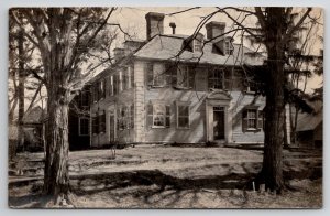 Willard House Deerfield MA Main Street c1920s RPPC Colonial Home Postcard M38