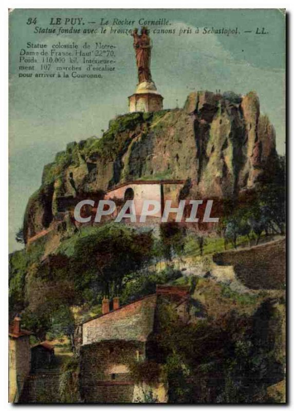 Old Postcard Le Puy Rocher Corneille