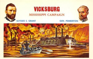Vicksburg Mississippi campaign, grant, Pemberton 1861 ?????1865 Vicksburg, US...