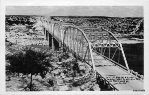 1940s Devil's River Bridge Del Rio Texas RPPC Real Photo postcard 11017 Lippe