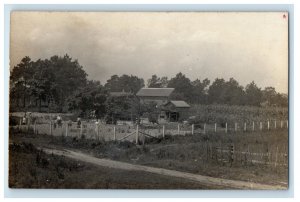 c1910's Farm Family Houses Sydney New York NY RPPC Photo Antique Postcard