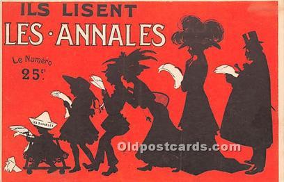 Ils Lisent Les Annales Advertising Unused 