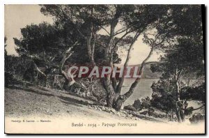 Postcard Old Bandol Landscape Provencaux