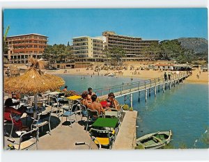 Postcard The beach, Camp De Mar, Spain