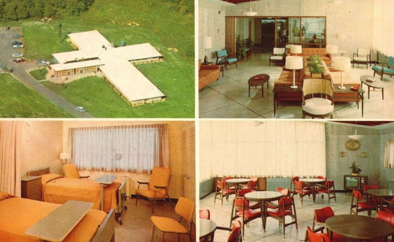 Vintage Postcard Crestview Nursing Home Kresson & Evesham Roads Cherry Hill NJ