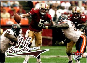 2004 Fleer Football Card Jeff Garcia San Francisco 49ers sk9367