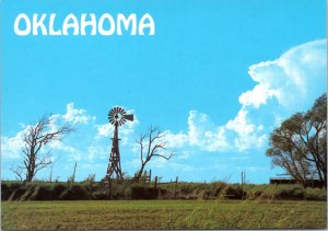 Postcard OK Oklahoma Windmill