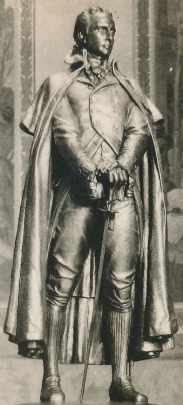 RPPC Vincennes IN, Indiana - George Rogers Clark Memorial Statue