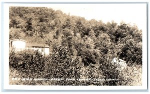 1960 Red Bird Mission Greasy Fork Center Leslie County Beverly Kentucky Postcard