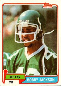 1981 Topps Football Card Bobby Jackson New York Jets sk10301