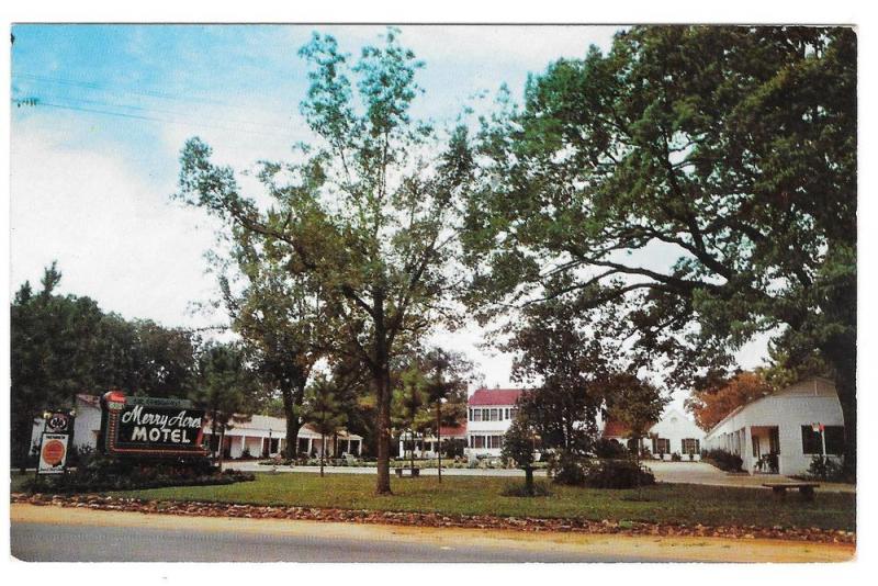 Albany Georgia Merry Acres Motel US 82 GA Vintage Postcard