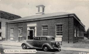 A72/ Pokomoke City Maryland Md Postcard c1940s U.S. Post Office Building