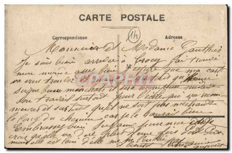 Old Postcard Crocy First visit of Monsignor Lemonnier Bishop of Bayeux May 11...