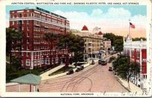 Postcard Junction Central Whittington and Park Ave in National Park, Arkansas