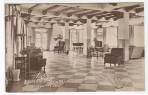 Lobby Interior Del Camino Courts El Paso Texas postcard