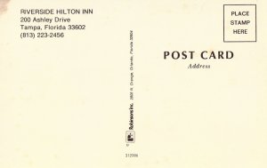 Riverside Hilton Inn - Tampa, Florida - Vintage Postcard