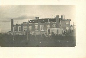 Postcard RPPC Photo C-1910 Texas McKinley Building Disaster Greenwoods 22-13999