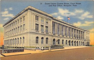 Memphis Tennesee 1940s Postcard United States Custom House Court House 