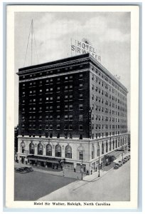 c1920's Hotel Sir Walter Raleigh North Carolina NC Unposted Postcard