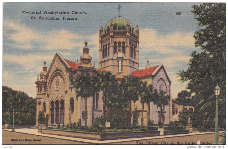 ST. AUGUSTINE, Florida, 1930-1940´s; Memorial Presbyterian Church
